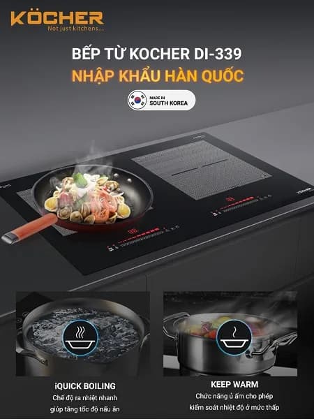 Top 1 so sánh giá Bếp từ đôi âm Kocher DI-333 Pro 5000W - Tìm sản phẩm giá rẻ nhất - Ảnh 9