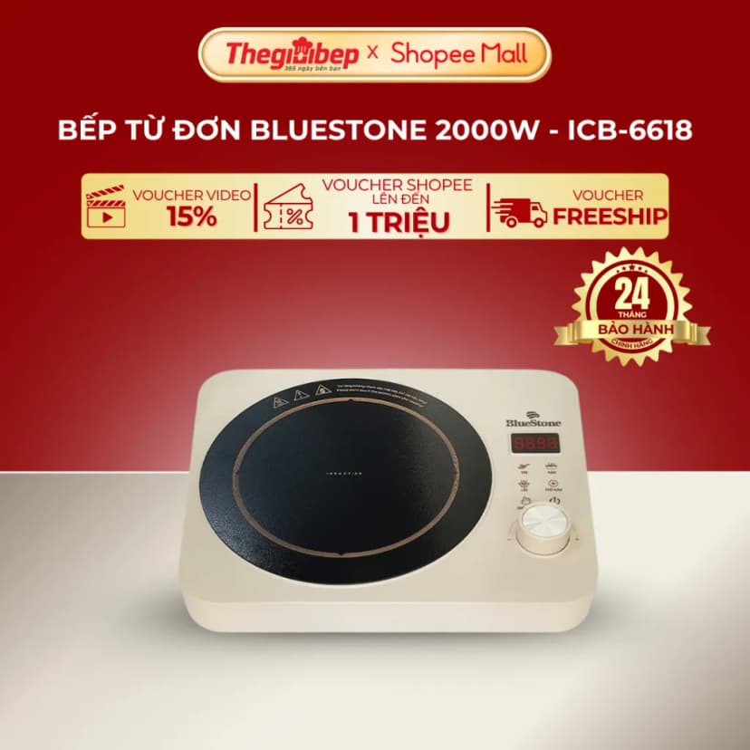 So sánh giá Bếp từ đơn BlueStone ICB-6618 2000W - Tìm sản phẩm giá rẻ nhất - Ảnh 3