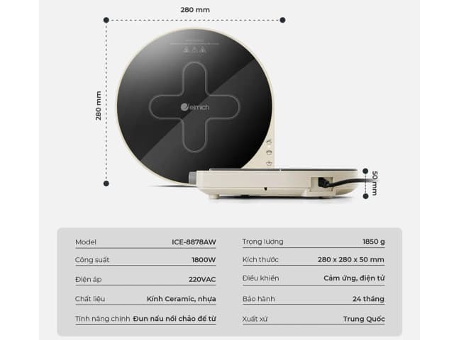 So sánh giá Bếp từ đơn Elmich ICE-8878AW 1800W rẻ nhất? - Ảnh 16