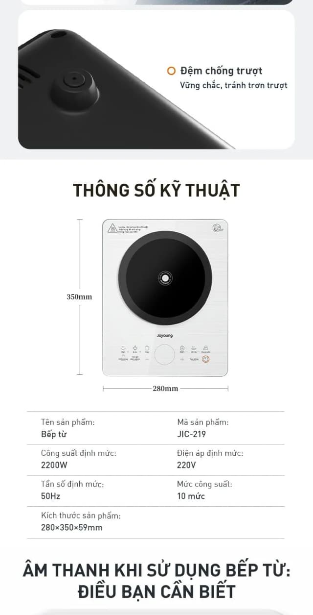 Top 1 so sánh giá Bếp từ đơn Joyoung JIC-219 2200W - Tìm sản phẩm giá rẻ nhất - Ảnh 9