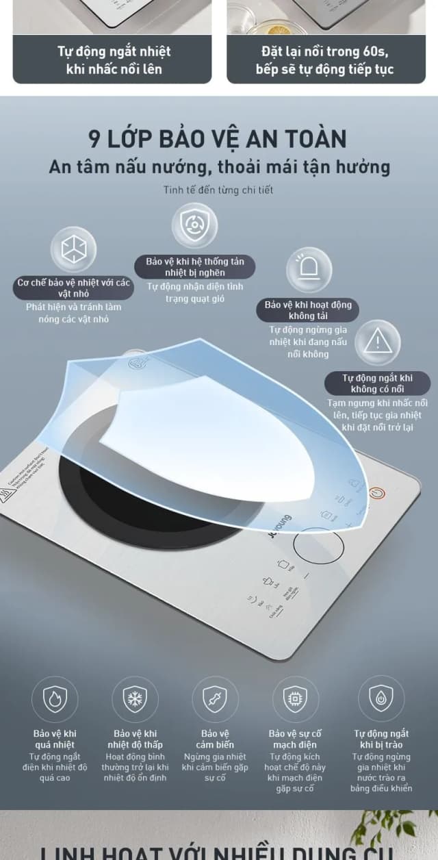 Top 1 so sánh giá Bếp từ đơn Joyoung JIC-219 2200W - Tìm sản phẩm giá rẻ nhất - Ảnh 10