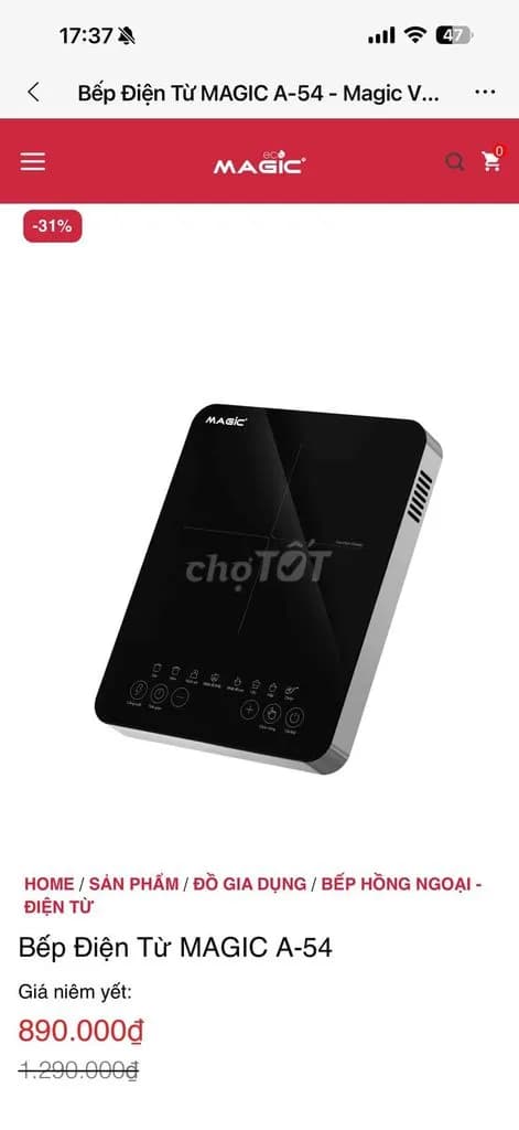 So sánh giá Bếp từ đơn Magic A-54 1500W rẻ nhất? - Ảnh 6