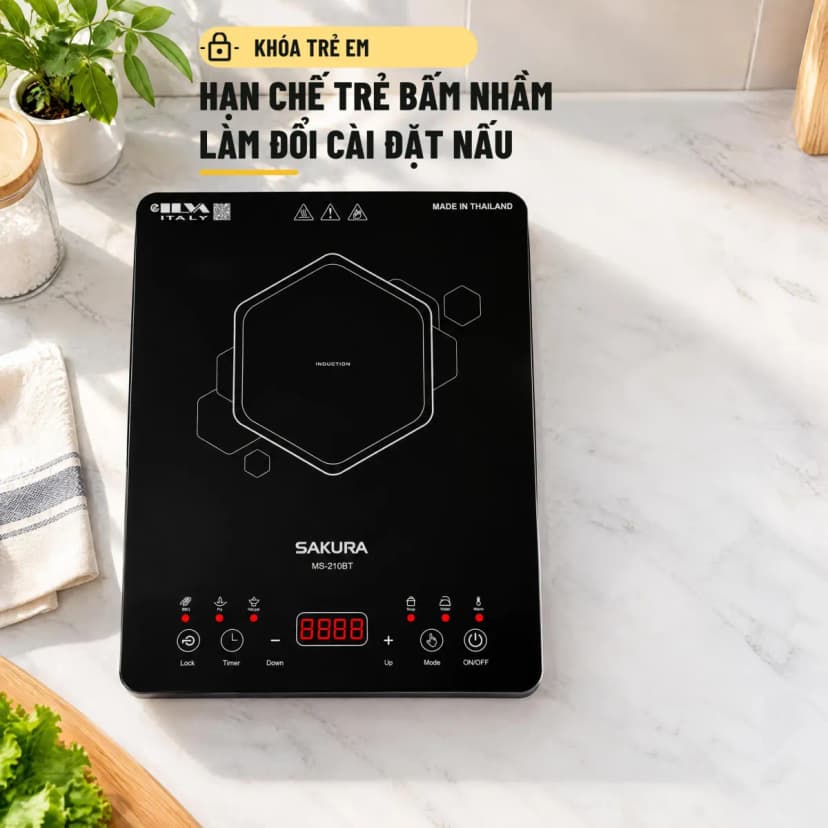 Bếp từ đơn Sakura MS-210BT 2000W - Giá rẻ nhất hôm nay - Ảnh 5