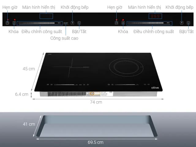 So sánh giá Bếp từ hồng ngoại âm Ferroli IC4200DD 4200W rẻ nhất? - Ảnh 13