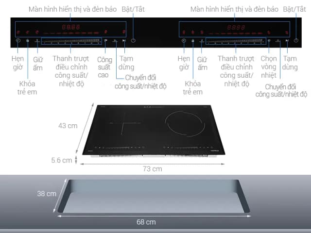 So sánh giá Bếp từ hồng ngoại âm Hafele HC-H7321B 4400W rẻ nhất? - Ảnh 4