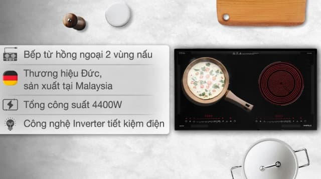 So sánh giá Bếp từ hồng ngoại âm Hafele HC-H7321B 4400W rẻ nhất? - Ảnh 9