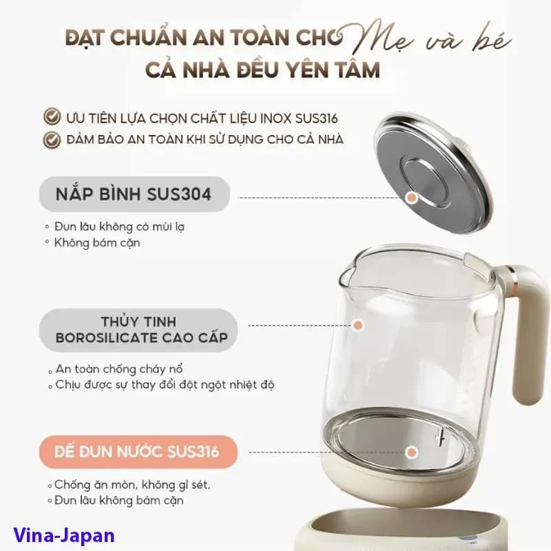 So sánh giá Bình đun pha sữa AQUA 1.2 lít AQS-MH121T - Tìm sản phẩm giá rẻ nhất - Ảnh 18