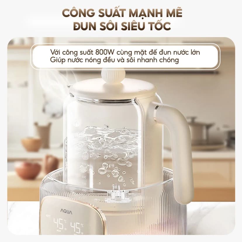 So sánh giá Bình đun pha sữa AQUA 1.2 lít AQS-MH121T - Tìm sản phẩm giá rẻ nhất - Ảnh 6