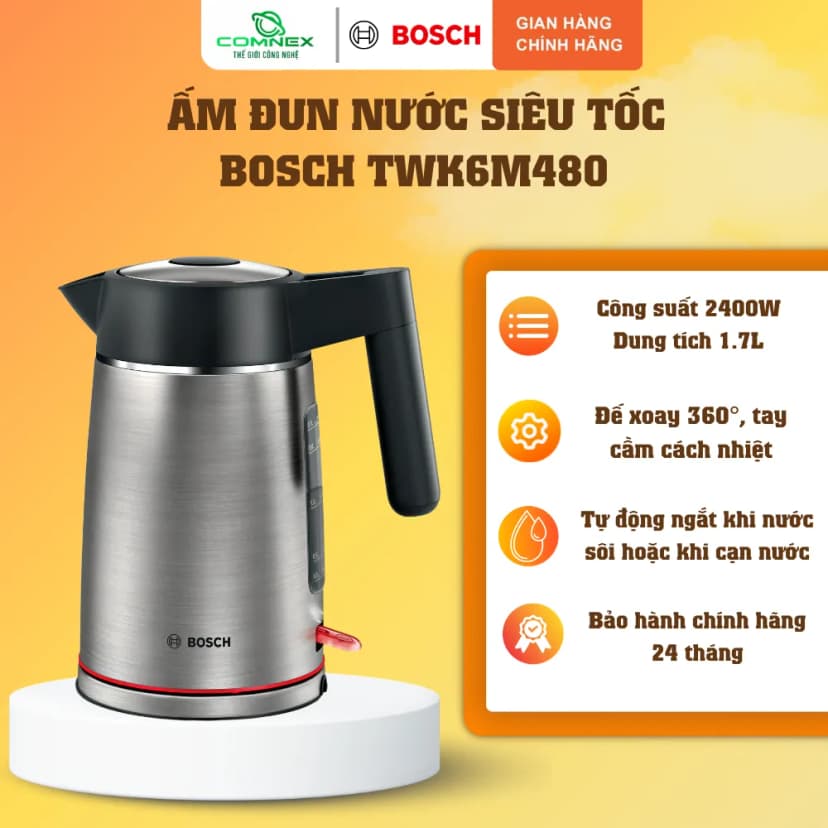 So sánh giá Bình đun siêu tốc Bosch 1.7 lít TWK6M480 - Tìm sản phẩm giá rẻ nhất - Ảnh 8