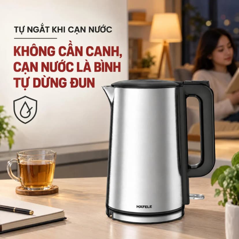 Bình đun siêu tốc Hafele 1.7 lít HS-K1703DX - Giá rẻ nhất hôm nay - Ảnh 5