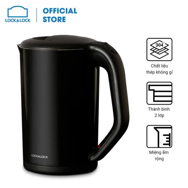 So sánh giá Bình đun siêu tốc Lock&Lock 1.7 lít EJK286BLK rẻ nhất? - Ảnh 6
