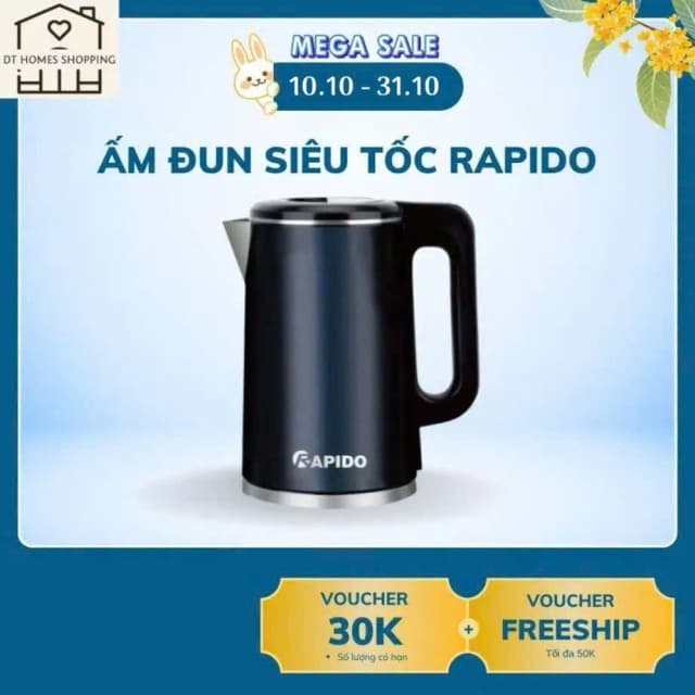 So sánh giá Bình đun siêu tốc Rapido 1.7 lít RK1717 rẻ nhất? - Ảnh 14