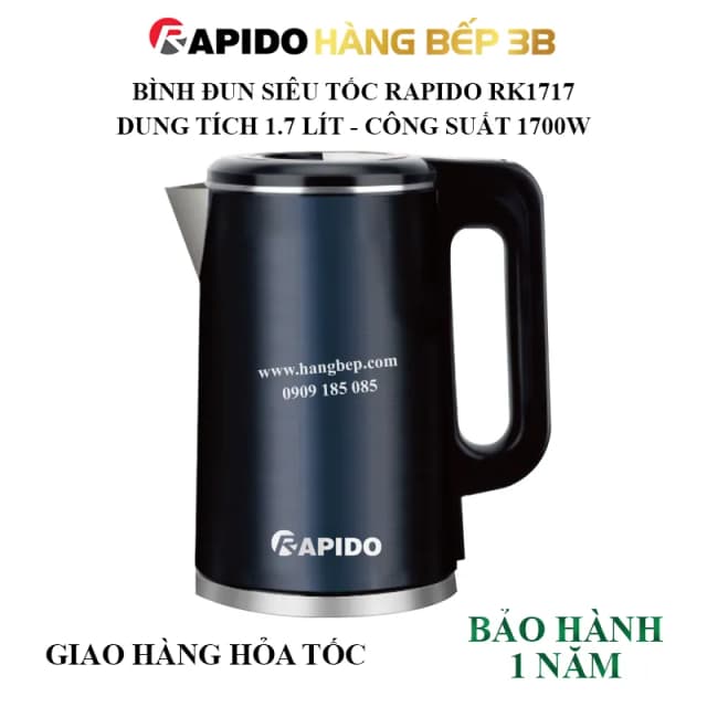 So sánh giá Bình đun siêu tốc Rapido 1.7 lít RK1717 rẻ nhất? - Ảnh 5