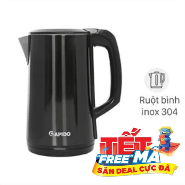 So sánh giá Bình đun siêu tốc Rapido 1.8 lít RK1817-G rẻ nhất? - Ảnh 3