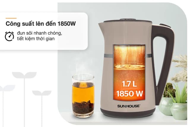 So sánh giá Bình đun siêu tốc Sunhouse 1.7 lít SHD1360 rẻ nhất? - Ảnh 5