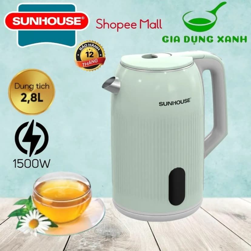 Bình đun siêu tốc Sunhouse 2.8 lít SHD1364 - Giá rẻ nhất hôm nay - Ảnh 14
