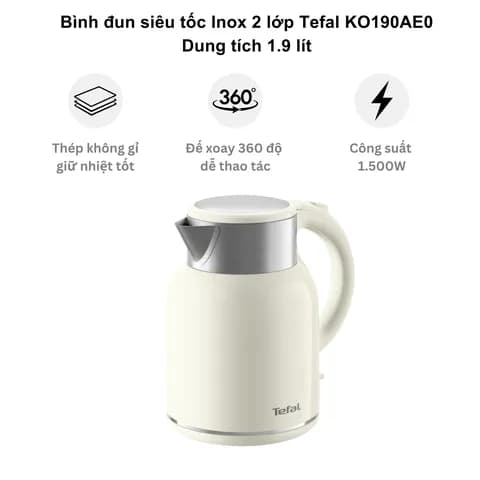 So sánh giá Bình đun siêu tốc Tefal 1.9 lít KO190AE0 - Tìm sản phẩm giá rẻ nhất - Ảnh 17