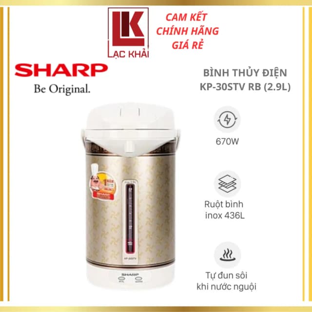 Top 1 so sánh giá Bình thủy điện Sharp KP-30STV RB 2.9 lít - Tìm sản phẩm giá rẻ nhất - Ảnh 2