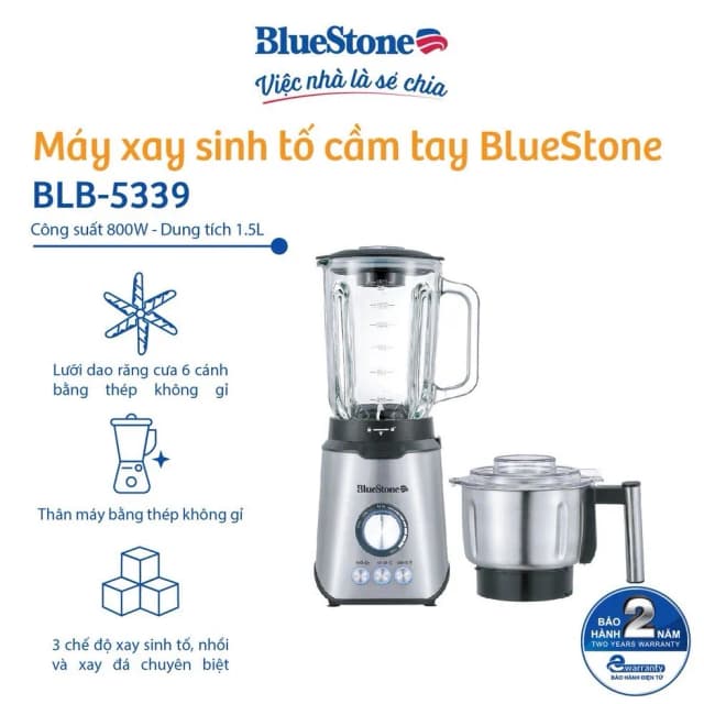 Top 1 so sánh giá Máy xay sinh tố đa năng BlueStone BLB-5339 - Tìm sản phẩm giá rẻ nhất - Ảnh 15