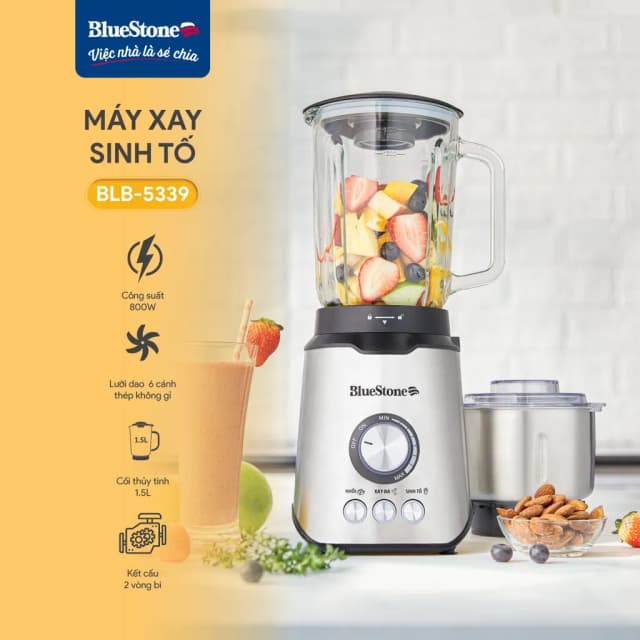 Top 1 so sánh giá Máy xay sinh tố đa năng BlueStone BLB-5339 - Tìm sản phẩm giá rẻ nhất - Ảnh 7