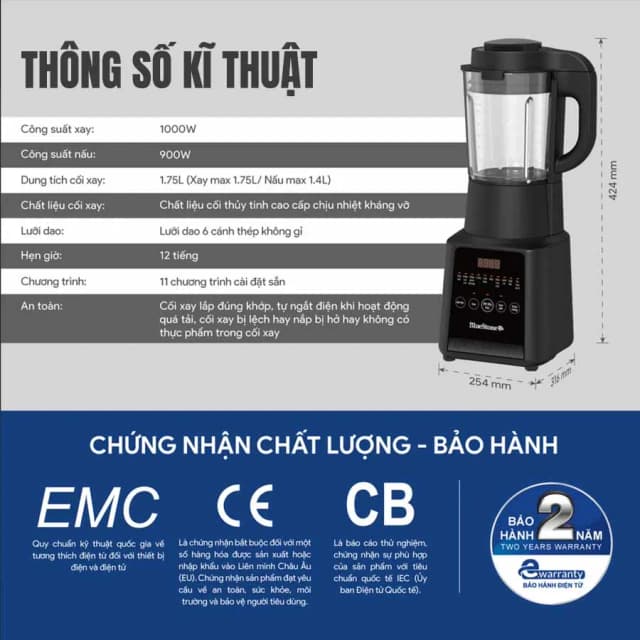 So sánh giá Máy làm sữa hạt đa năng BlueStone BLB-6036 rẻ nhất? - Ảnh 14