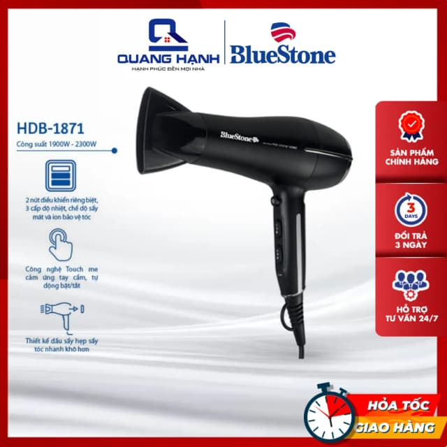 Top 1 so sánh giá Máy sấy tóc 1900 - 2300W BlueStone HDB-1871 - Tìm sản phẩm giá rẻ nhất - Ảnh 6