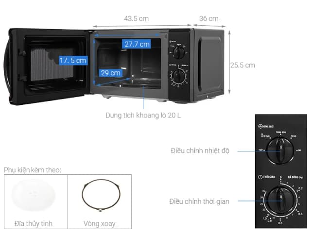 So sánh giá Lò vi sóng BlueStone MOB-7708B 20 lít rẻ nhất? - Ảnh 5