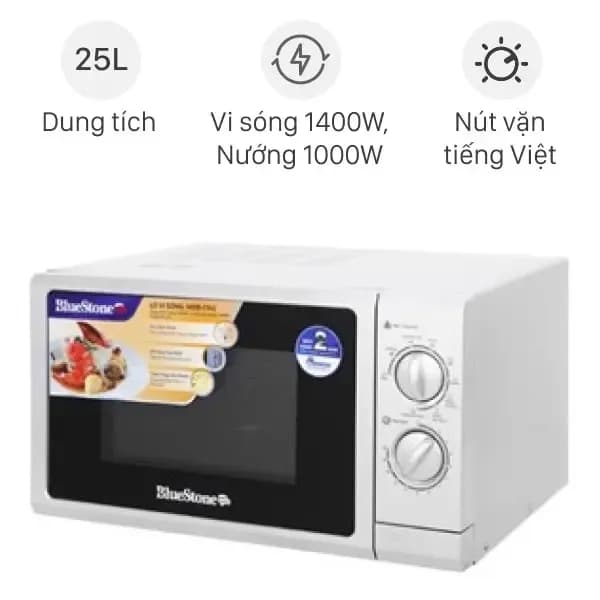 So sánh giá Lò vi sóng có nướng BlueStone MOB-7741 25 lít rẻ nhất? - Ảnh 3