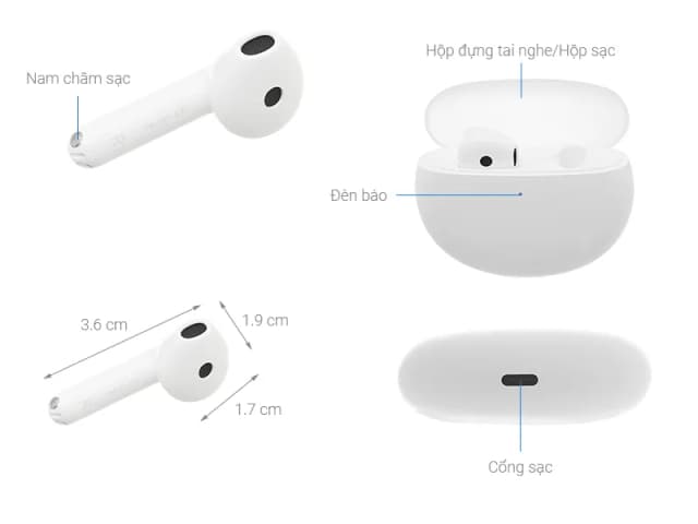 Tai nghe Bluetooth True Wireless OPPO ENCO Air 2 ETE11 - Ảnh 11