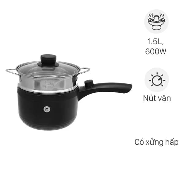 Ca nấu đa năng Mishio MK-321 1.5 lít - Ảnh 2