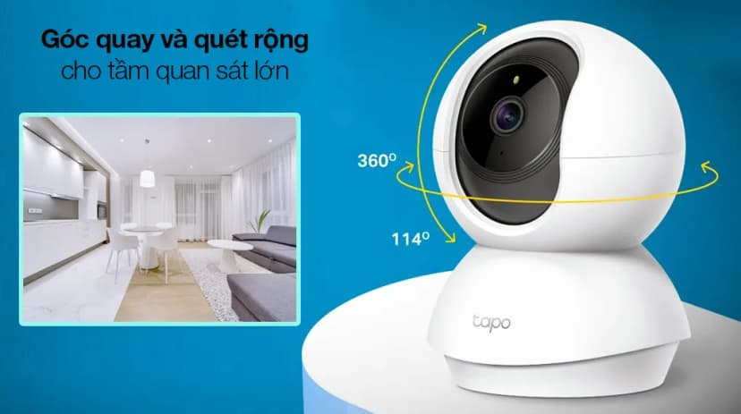 Camera IP 360 Độ 3MP TP-Link Tapo C210 - Giá rẻ nhất hôm nay - Ảnh 4