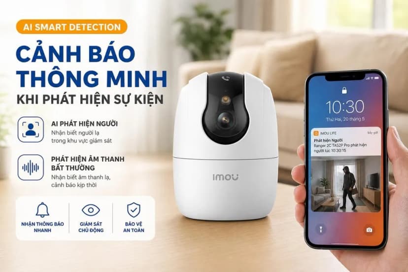 Camera IP 360 Độ 5MP IMOU Ranger 2C TA52P Pro - Giá rẻ nhất hôm nay - Ảnh 3