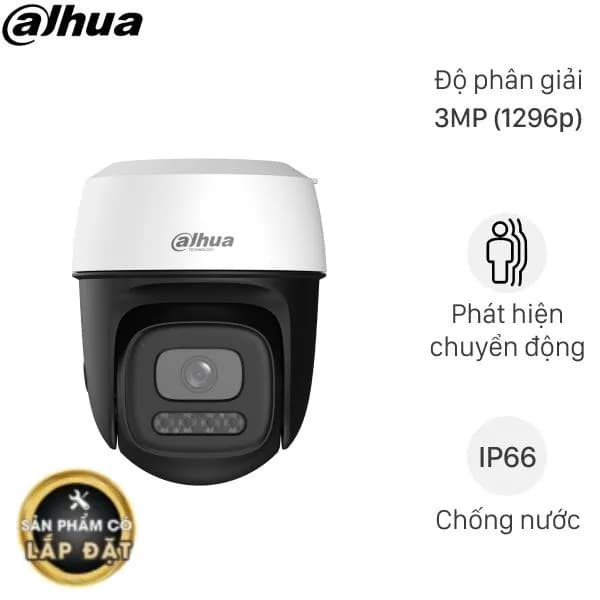 Camera IP Ngoài trời 360 Độ 3MP Dahua DH-P3I-PV - Giá rẻ nhất hôm nay - Ảnh 1