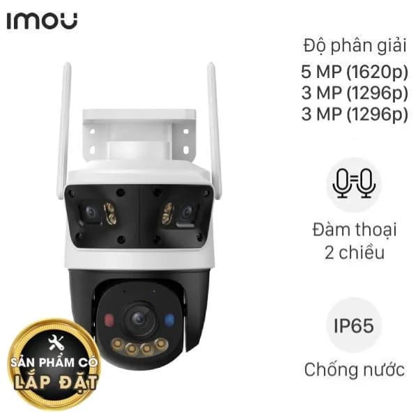 Camera IP Ngoài Trời 360 Độ 5MP IMOU Cruiser Triple IPC-S7UP-11M0WED - Giá rẻ nhất hôm nay - Ảnh 1