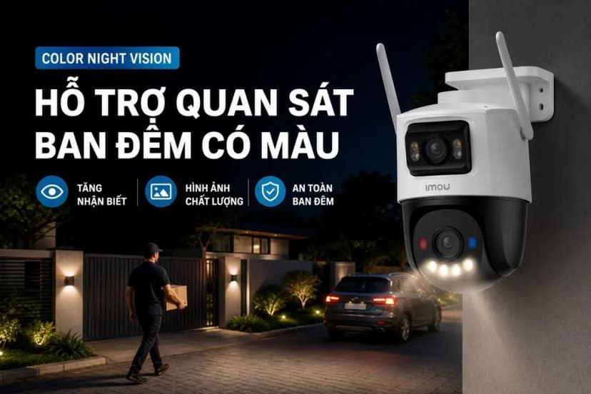 Camera IP Ngoài Trời 360 Độ 3MP IMOU Cruiser Dual 2 IPC-S7XEP-6M0WED - Giá rẻ nhất hôm nay - Ảnh 2