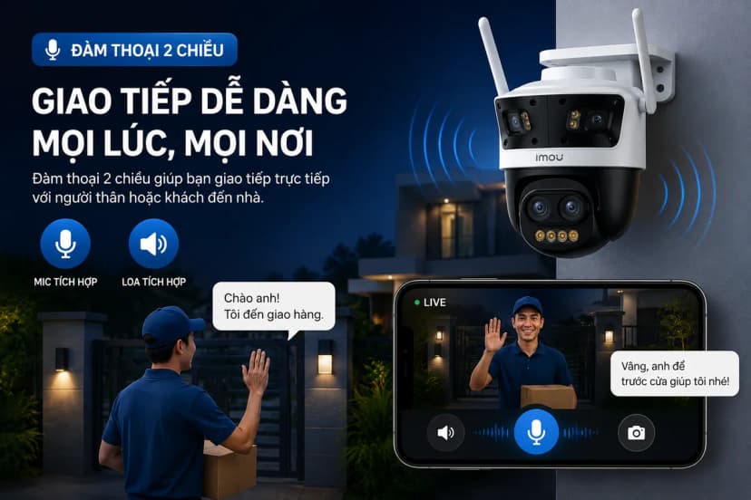 Camera IP Ngoài Trời 360 Độ 4MP IMOU Cruiser Pano Z IPC-S76DP-13M0N - Giá rẻ nhất hôm nay - Ảnh 2