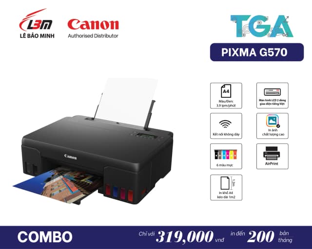So sánh giá Máy in phun màu đơn năng Canon G570 Wifi rẻ nhất? - Ảnh 16