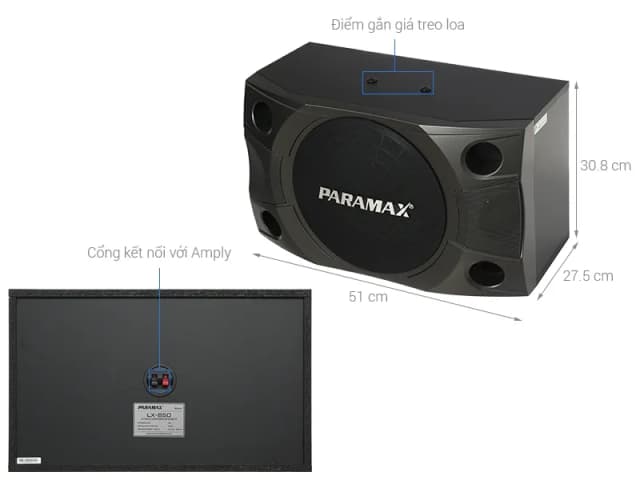 So sánh giá Cặp loa karaoke Paramax LX-850 400W rẻ nhất? - Ảnh 4