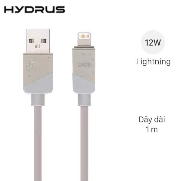 Cáp Lightning 1m Hydrus CW-19 - Giá rẻ nhất hôm nay - Ảnh 1