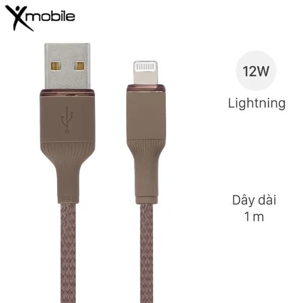 Cáp sạc và truyền dữ liệu USB-A - Lightning 12W 1m Xmobile L2320 - Ảnh 12