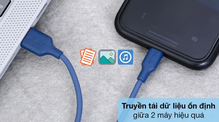Cáp sạc và truyền dữ liệu USB-A - Lightning 12W 1m AVA+ DR-L04 - Giá rẻ nhất hôm nay - Ảnh 4