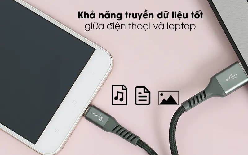 Cáp sạc và truyền dữ liệu USB-A - Micro USB 10.5W 1m Xmobile LTM-02 - Giá rẻ nhất hôm nay - Ảnh 5