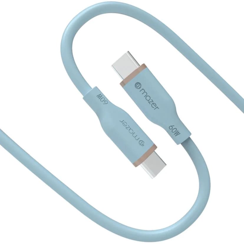 Cáp sạc nhanh và truyền dữ liệu Type-C - Type-C 60W 2.0m Mazer M-FLEX-C265-BL - Giá rẻ nhất hôm nay - Ảnh 2