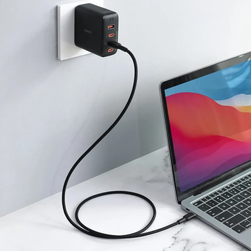 Cáp sạc nhanh và truyền dữ liệu Type-C - Type-C 100W 1m Aukey CB-SCC101 - Đen - Giá rẻ nhất hôm nay - Ảnh 4
