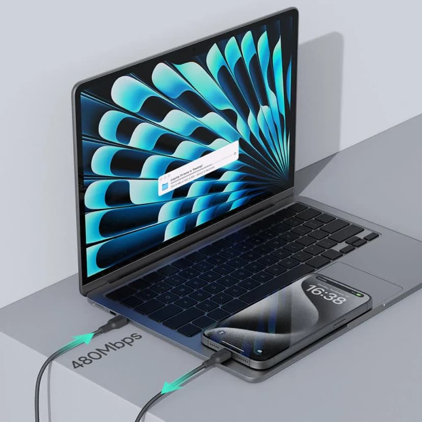 Cáp sạc nhanh và truyền dữ liệu Type-C - Type-C 60W 1m Aukey CB-DCC063 - Đen - Giá rẻ nhất hôm nay - Ảnh 4