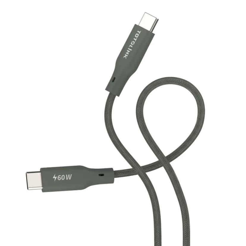 Cáp sạc nhanh và truyền dữ liệu Type-C - Type-C 60W 1m Totolink T601CC-GY - Giá rẻ nhất hôm nay - Ảnh 3