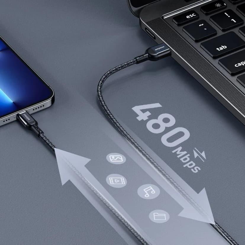 Cáp sạc nhanh và truyền dữ liệu USB-A - Lightning 12W 1.5m Innostyle IAL150ALBLK - Giá rẻ nhất hôm nay - Ảnh 4