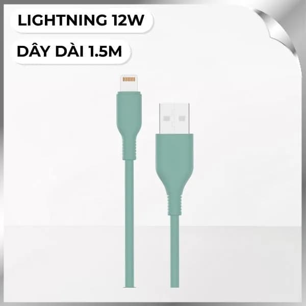 Cáp sạc nhanh và truyền dữ liệu USB-A - Lightning 12W 1.5m Innostyle J_IAL150tAQ - Giá rẻ nhất hôm nay - Ảnh 1