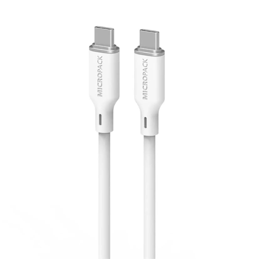 Cáp sạc nhanh và truyền dữ liệu Type-C - Type-C 60W 1.2m MicroPack Power Link C1 MC C60 - Trắng - Giá rẻ nhất hôm nay - Ảnh 3
