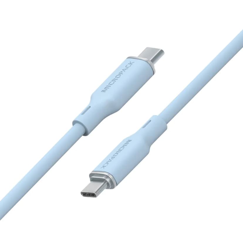 Cáp sạc nhanh và truyền dữ liệu Type-C - Type-C 60W 1.2m MicroPack Power Link C1 MC C60 - Xanh dương - Giá rẻ nhất hôm nay - Ảnh 3
